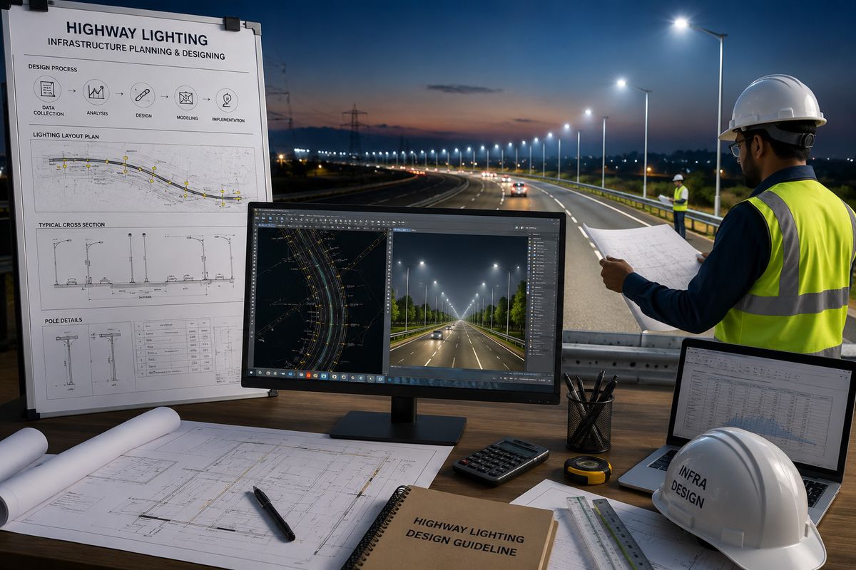 Lighting design on screen