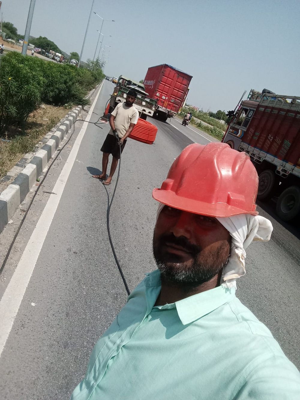SBDC site crew on the highway